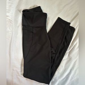 High waisted workout leggings with pockets (size large)